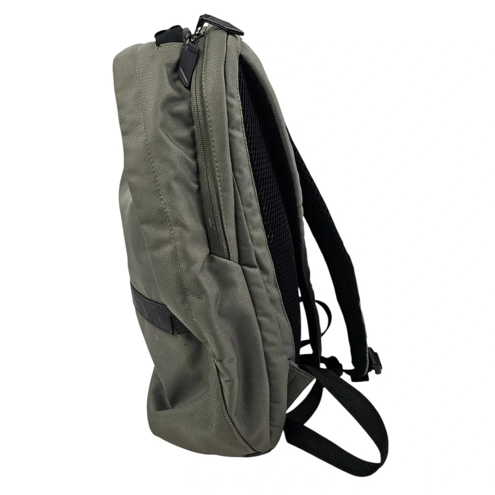 Cole Haan Grandseries Backpack Olive Green Twill Minimalist Commuter Bag